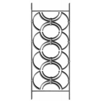 Elemento in ferro gonzato