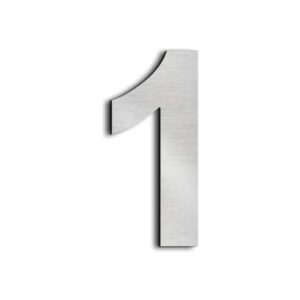 Numero Civico in acciaio inox satinato